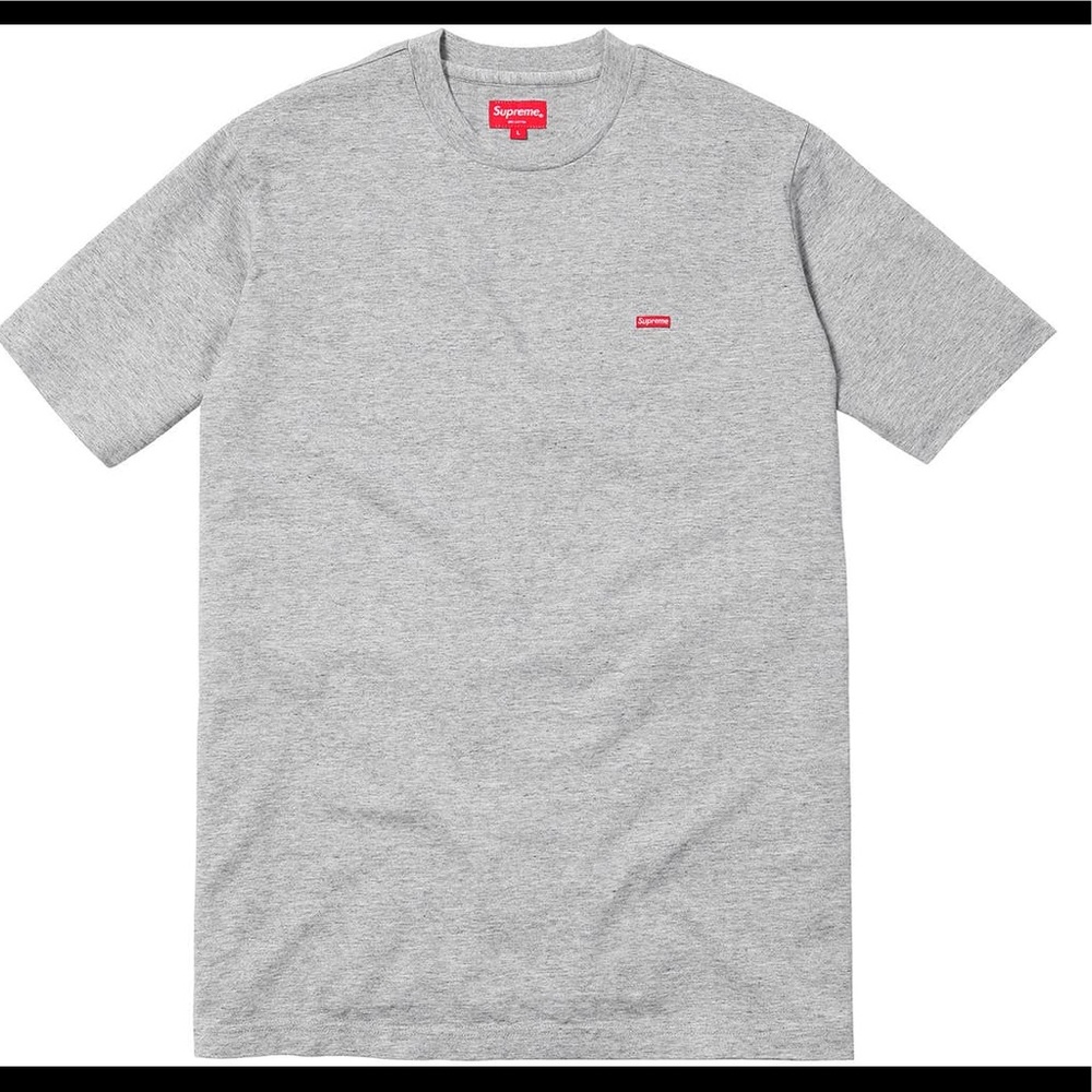 SUPREME SMALL BOX TEE GREY SS18